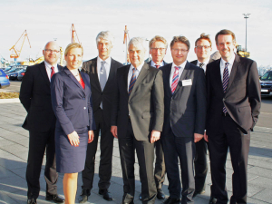 v.l.n.r. Axel Mattern, Melanie Graf, Dr. Frank Nägele, Frank Horch, Wolfgang Hurtienne, Stefan Mohrdieck, Dr. Sebastian Koch, Frank Schnabel